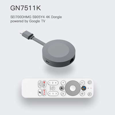 La CINA Netflix ha certificato il centro del quadrato di Amlogic S905y4 del Dongle di 4K TV si raddoppia scatola di WiFi Android 11 TV fornitore