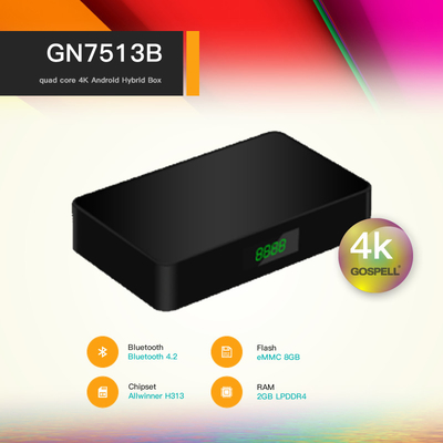 La CINA Contenitore ibrido 2GB 16GB Allwinner H313 Media Player di decoder DVB-T2 TV di Android 10,0 fornitore